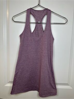 Lululemon Cool Racerback Tank Top | Heathered Bordeaux Drama | 6